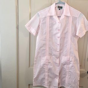BN Girls Guayabera Cover Up Girls Dress Pink Size-12  by Nativa swim cover up.